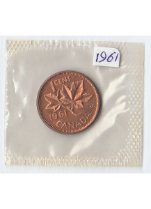 1961 - 1 centesimo Canada Foglia D'Acero Fdc